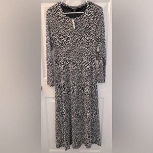 Express Long Dress Size Medium Black/White